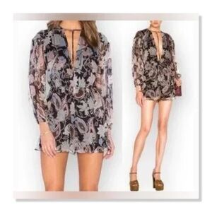 Zimmerman Floral Long Sleeve Romper